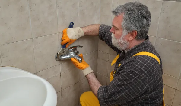 a male plumber technician smiling at the camera from Emergency Plumber Austin in Austin, TX - Commercial Toilet replacement